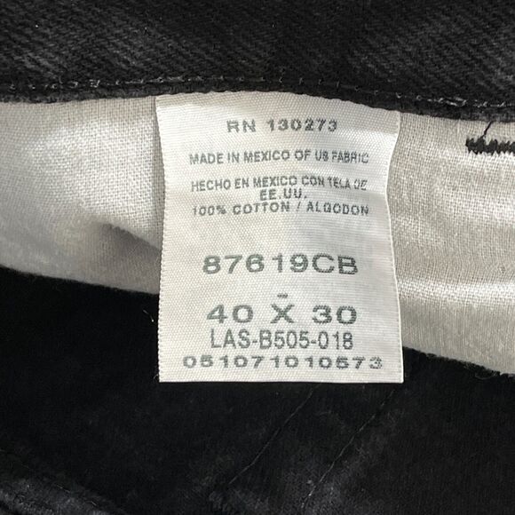 Rustler Jeans Men 40 Black Classic Regular Fit Workwear Casual - Picture 5 of 10